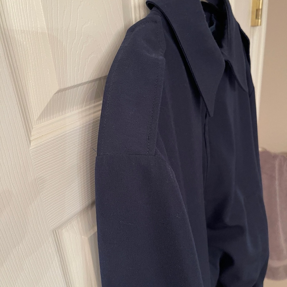 US Coast Guard DSCP Wings Bomber Jacket 46L Removable Liner Navy - Picture 5 of 9